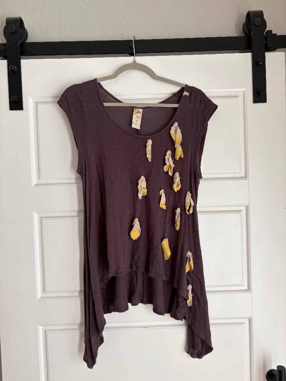 Anthopologie Plum and Leaf Top Size Medium